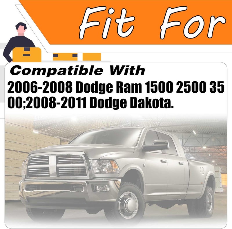 LEVANLIGHT Front A/C Heater Climate Control Module Compatible for 2006-2008 Dodge Ram 1500 2500 3500 2008-2011 Dodge Dakota Replace#P55056569AD, 55056569AE - Image 2